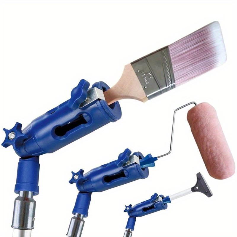 Paint Brush Extender Paint Roller Extension Pole Clamping Tool Telescopic Rod Paint Handle Tool for Painting The Ceiling