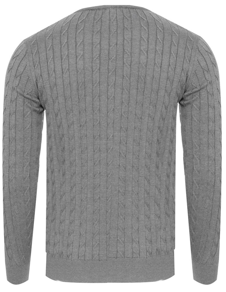 Men' Sweater - Braid 1 Gray