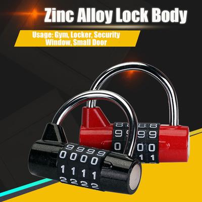 Multifunctional Combination 4 Digit Security Padlock Gym Locker Drawer Luggage Cabinet Toolbox Door Lock Door Padlock