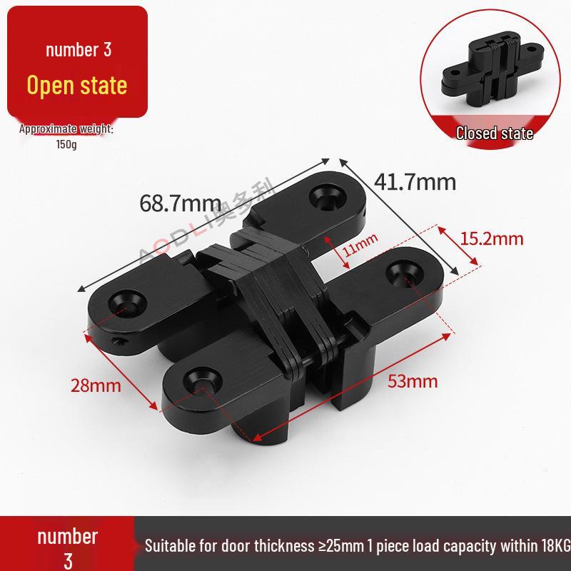 Hidden Concealed Hinge for Folding Wooden Doors - Accessories