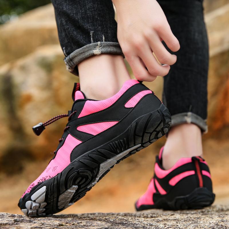 Herren Barfuß Wanderschuhe Damen Outdoor Sneaker zum Klettern Trekking Unisex Rutschfest Fitnessstudio Cross-Training Sportschuhe