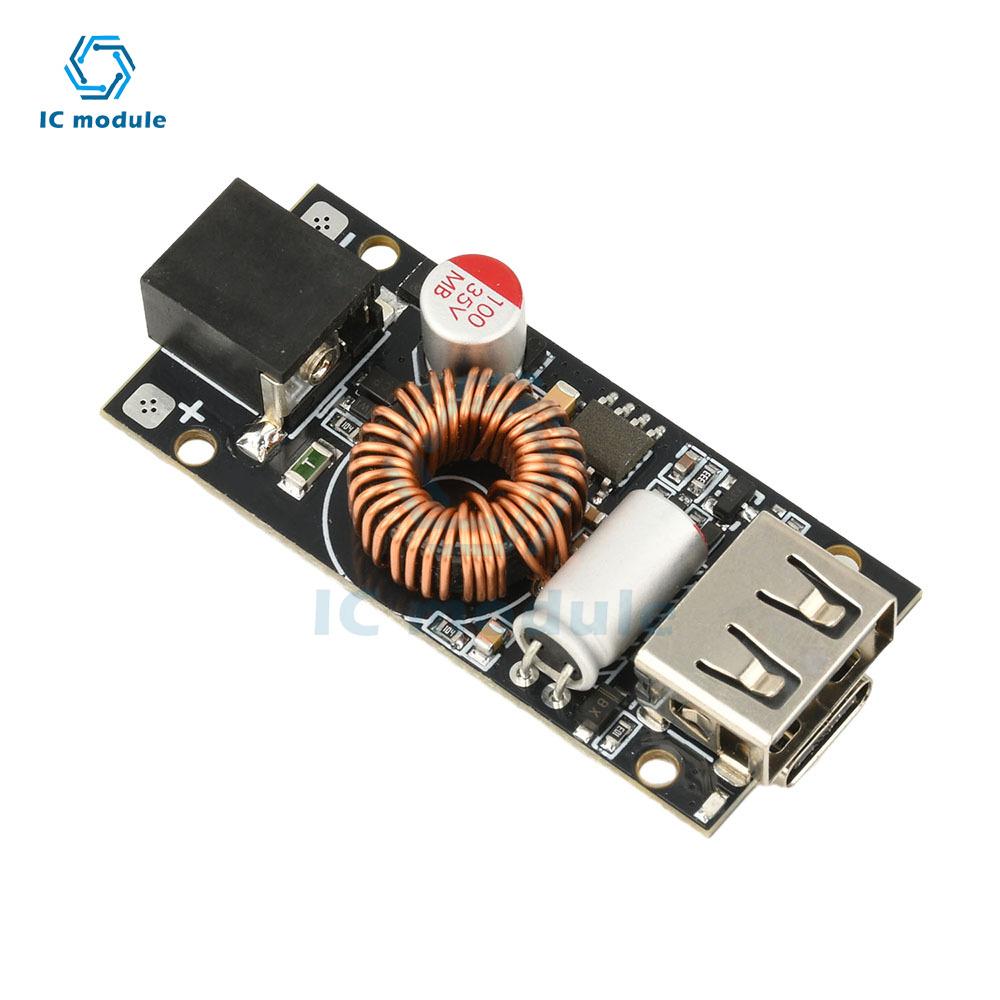 PD65W Fast Charging Module Multi-Protocol Mobile Phone Fast Charging Board DC 7-35V to USB/Type-C Car Charger for Phones Laptops