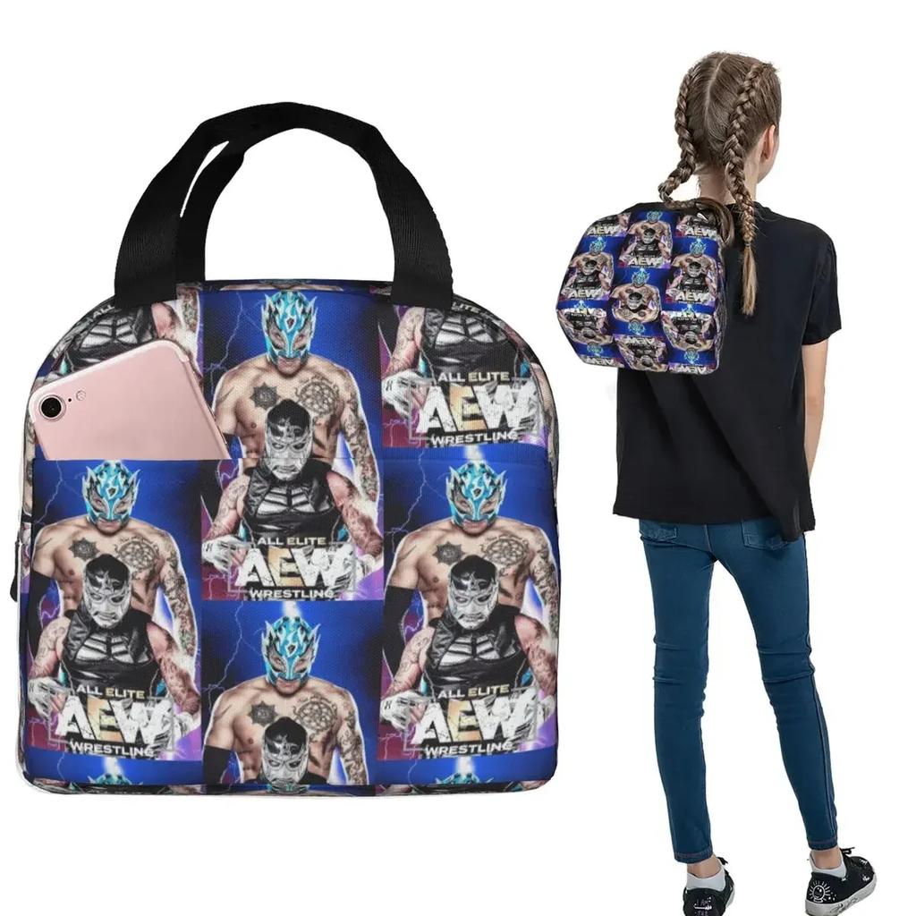 Penta Wrestler Insulated Lunch Bag for Women Children Portable Food Boxes Thermal Lunch Box Tote