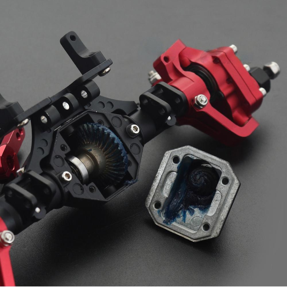 RC Car Front Rear Metal Portal Axle CNC Aluminum for 1/10 Crawler Axial SCX10 90046 AX10 RGT 86100 High Clearance Upgrade Parts