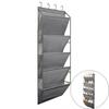 5 Tier Over Door Shoe Organizer Large Capacity Deep Pockets Hanging Shoe Rack Fit 10 Pairs Shoe Sideband Pocket Door Shoe Holder
