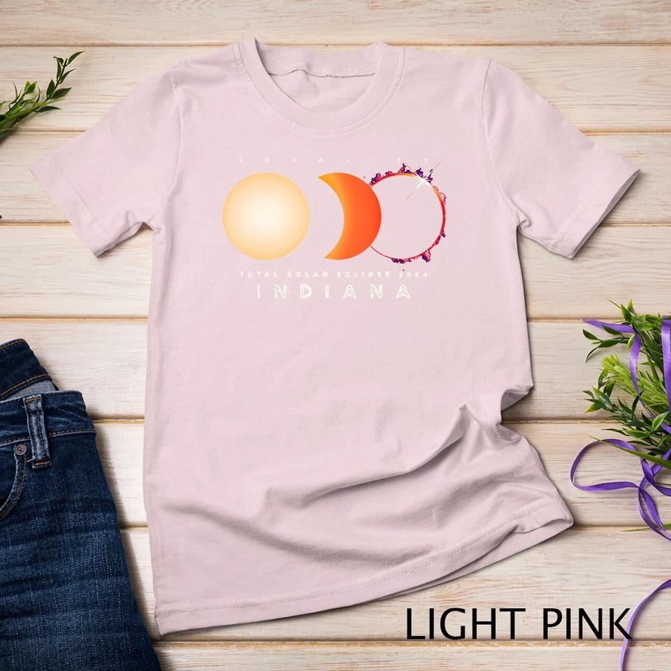 Solar Eclipse 2024 Total Eclipse Indiana America Graphic T-Shirt Unisex T-shirt 6 3XL