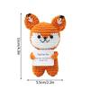 Cute Crochet Animals Ornament Frog Sea Turtle Duck Fox Ornament Desk Accessories Hand-knitted Figurine Finished Crochet Doll