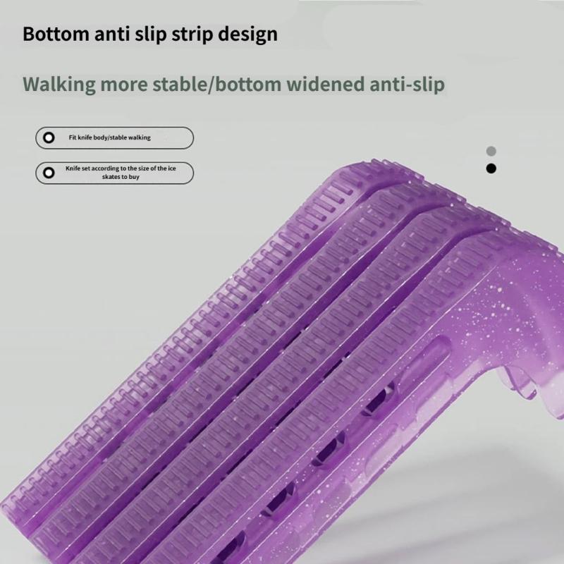 Ice Hockey Figure Skate Blade Covers Ice Skating Guards Adjustable Skate Guards Protector Elastic Ice Skate Blade Guards