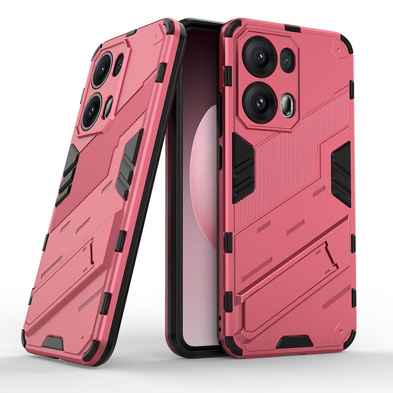 Applicable to OPPO Reno13Pro punk mobile phone case Reno12Pro bracket Reno11 anti-drop protective case