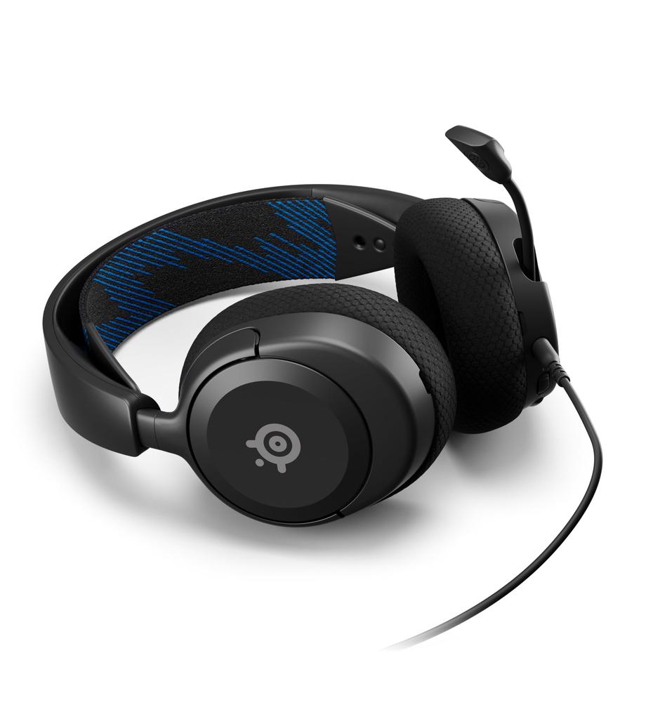 SteelSeries Arctis Nova 1P Gaming Headset Headphones for PlayStation 5 - Lightweight, Wired, Closed-back, Two-way Microphone, Noise Cancelling, Spatia