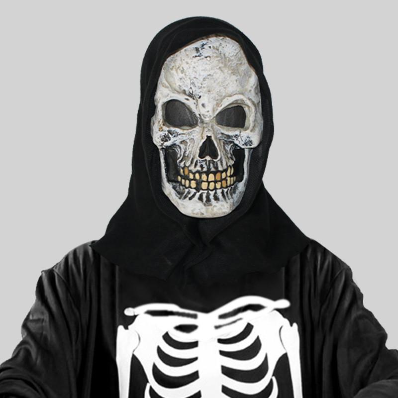 Eng rubberen monstermasker voor Halloweenfeest, kostuum, spookgezichtdecoratie