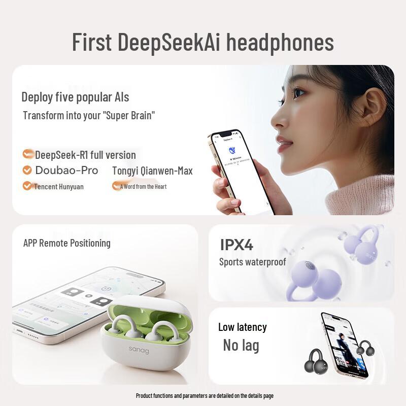 SANAG F20S Pro Open-Ear Clip Wireless Earbuds