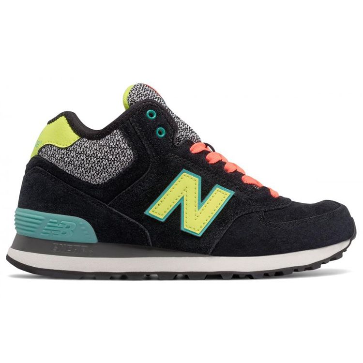 New Balance WH574WA Women Sneakers Black Yellow Orange WH574WA