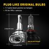AUXITO 9006 LED Headlight Bulbs Conversion Kit Low Beam 6500K Wireless White 2x