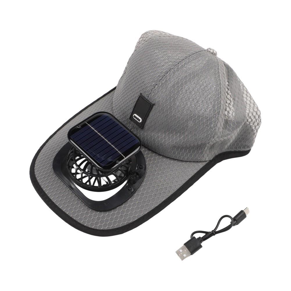 For Outdoor Sports Uv Protection Cap Solar Fan Hat For Sunny Days Comfortable Sun Protection Hat Adjustable Sunhat
