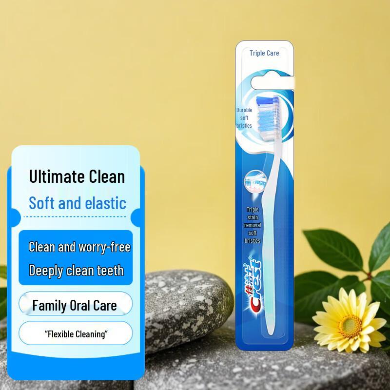 Crest Triple Care Soft Bristle Adult Toothbrush