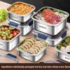 Pojemny, hermetyczny lunchbox ze stali nierdzewnej z pokrywką - Przenośny pojemnik do przechowywania żywności