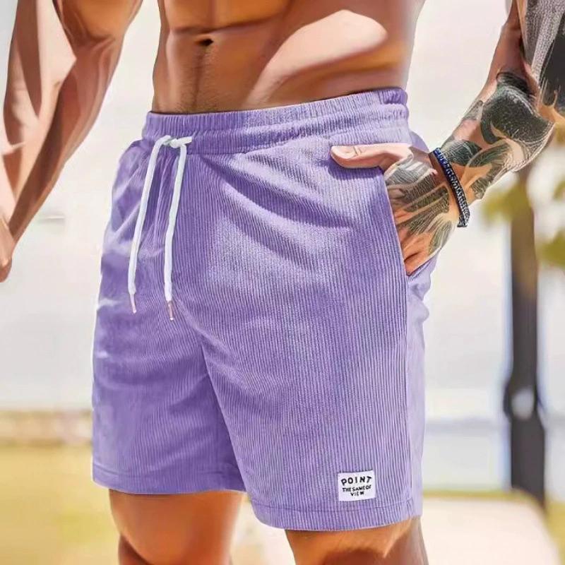 DOKI Heren Fitness Lichtgewicht Joggingbroek Zomer Casual Zakken Shorts Basis Effen Kleur Korte Broek Jogging Strandshorts Heren M
