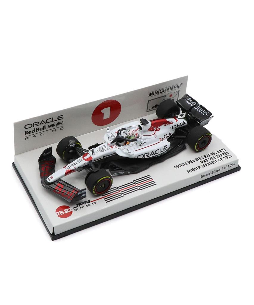 Minichamps x Kyosho Special Edition Scale Oracle Red Bull Racing Honda RB21 Max Verstappen 2025 F1 Japanese Grand Prix Winner Miniature Model Car