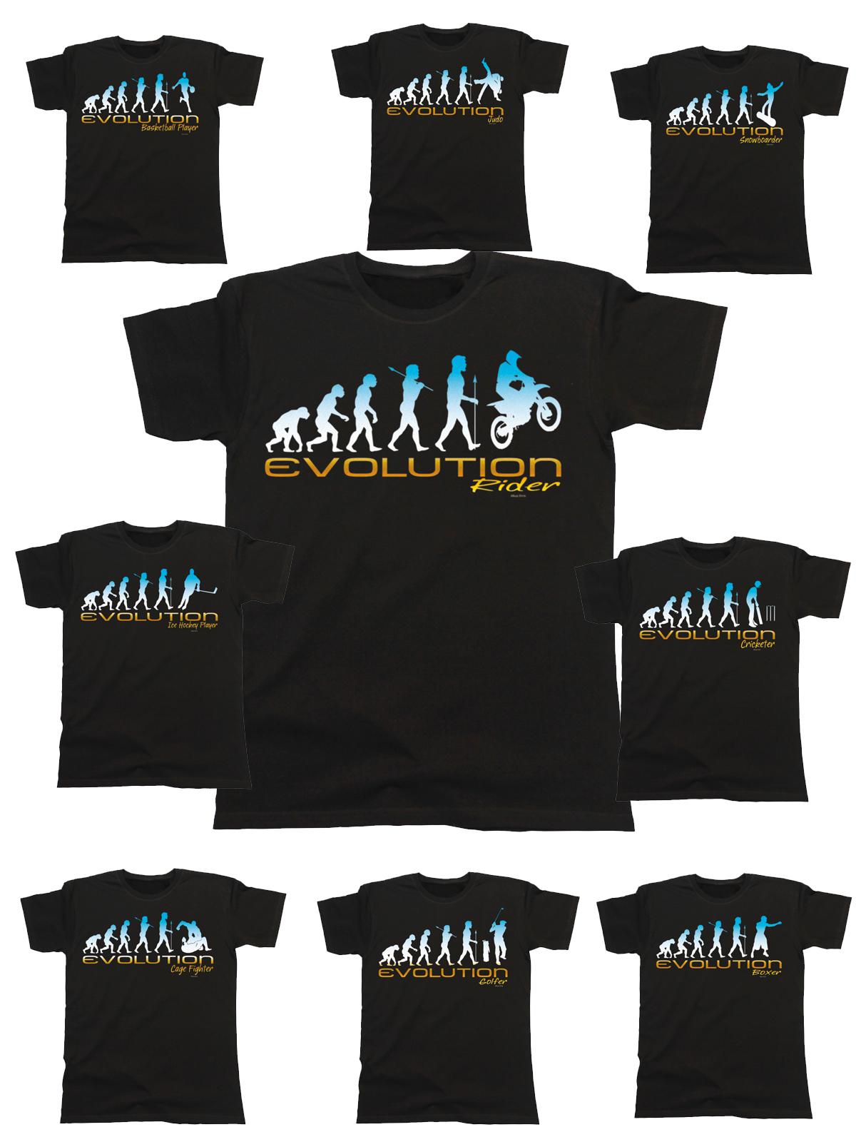 Mens EVOLUTION T-Shirt Mens Womens Tees Top Extreme Sports Fathers Day Birthday Choose Sport S