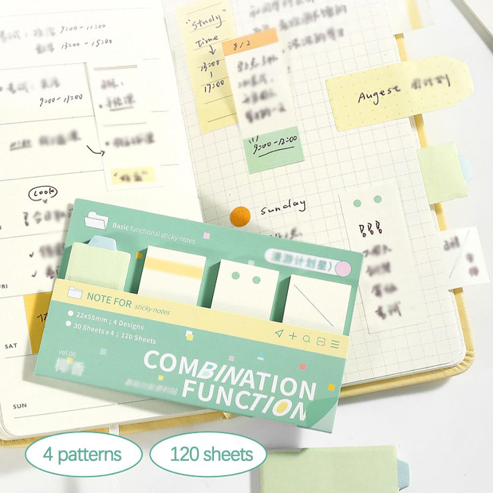 120 Sheets Combination Sticky Notes, Roaming Plan, Star Schedule, Check-in Plan, List, Comments, Memos, Notes, Index Stickers