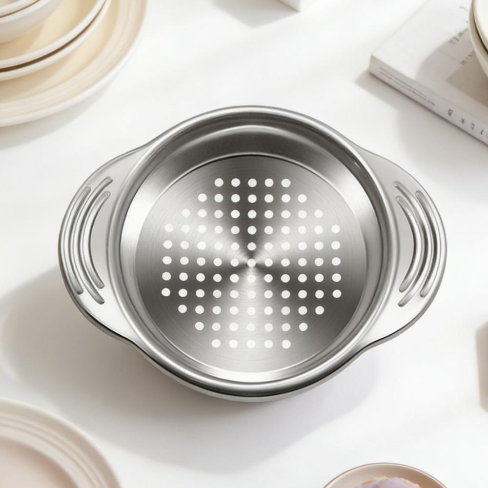 Stainless Steel Can Drainage Rack with Anti-slip Handles Household Accessories Can Sludge Separator Filter Kitchen Utensil New