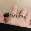 Korean Style Simple Ribbon Bowknot Ring for Women's Fashion Personalized Open Index Sweet Bow Finger Ring Y2K Jewelry Gift Party