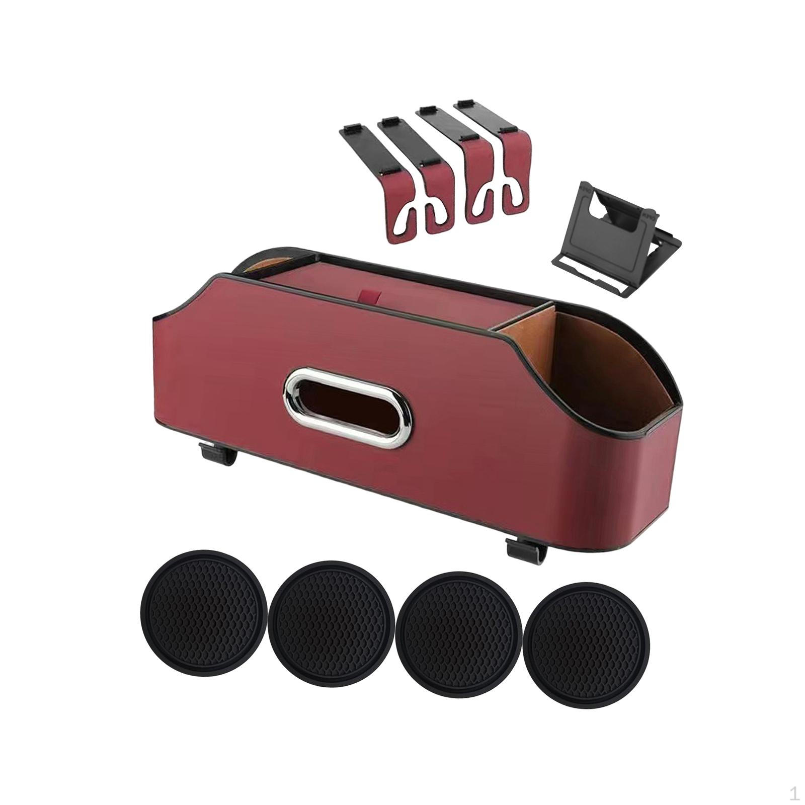 

Back Organizer with Tissue Holder And Cup Combo червоний
