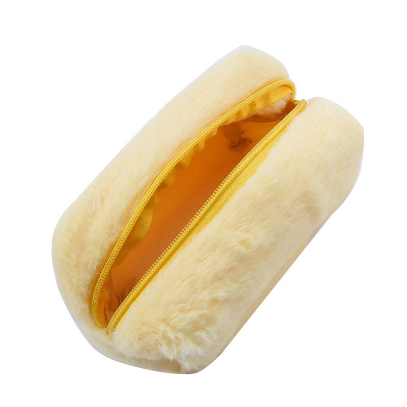 Fur Makeup Bags for Women Soft Travel Cosmetic Bag Organizer Case Young Lady Girls Make Up Case Necessaries 1 Pc Solid Handbags