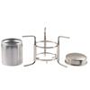 Outdoor Stainless Steel Alcohol Stove, Portable Liquid Fuel Camp Stove, Picnic Cookware Hot Pot