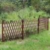 Carbonized Retractable Wooden Garden Trellis
