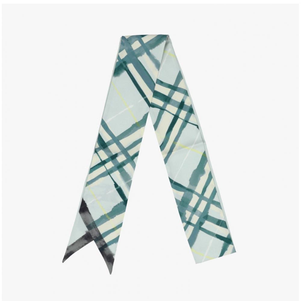 Burberry 8102100 C1788 Check Twily Silk Scarf