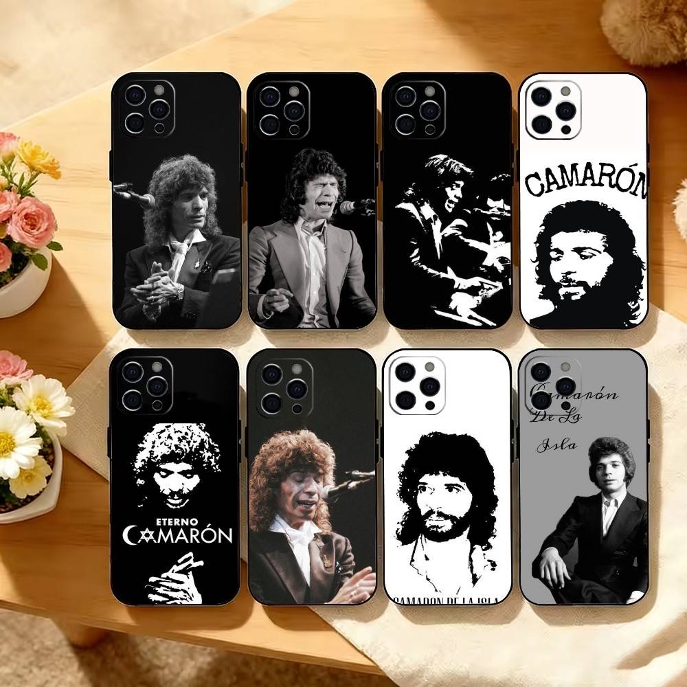 Singer Camaron D-De L-La I-Isla Phone Case For iPhone 17,16,15,14,13,12,11 Plus,Pro Max,XS,Soft Silicone Black Cover