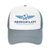 Aeroflot Aviation Russe Pilote Aerospace Casual Sun Hats For Female Male Spring  Outdoor Sport Baseball Cap Fitted Retro Hats