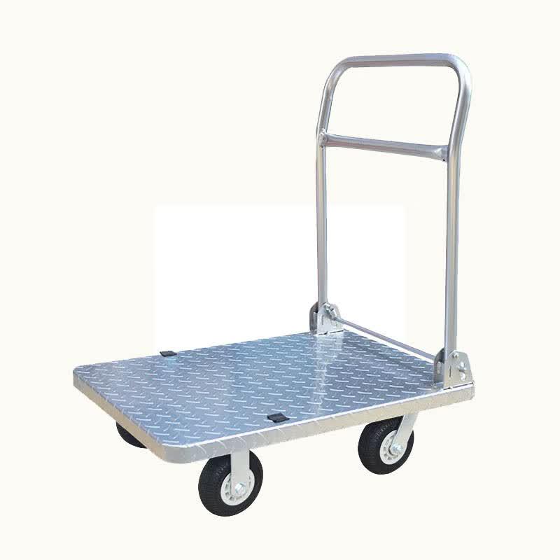 Folding Flatbed Hand Truck with Rubber Wheels