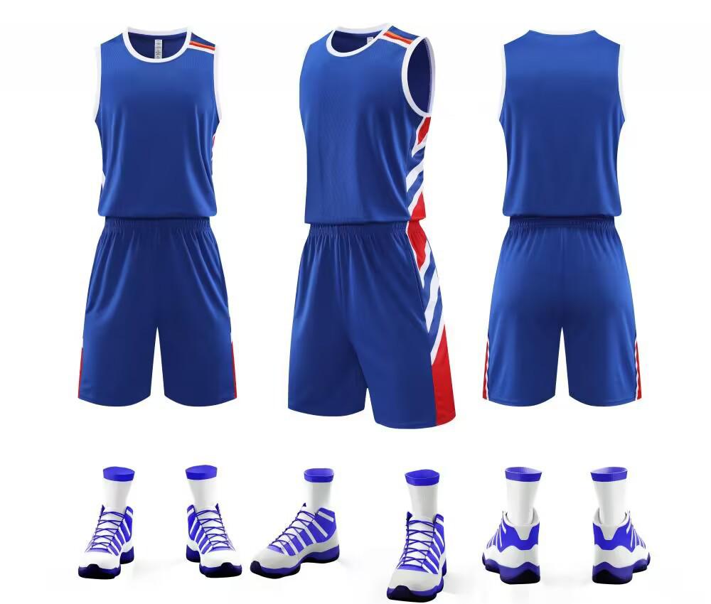 Unisex Basketball Jersey Team Uniform - Quick-dry Training Set XL