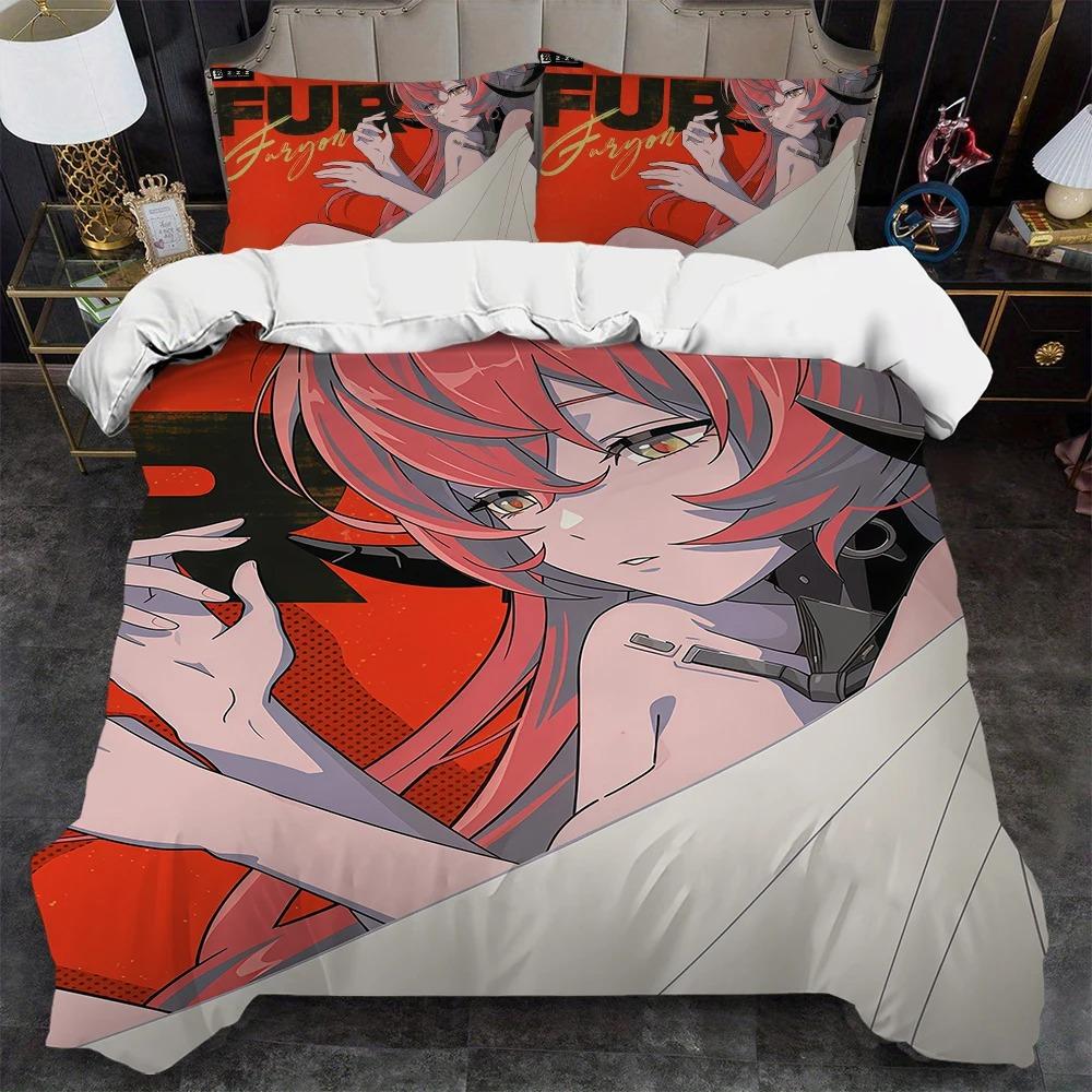 Anime Magus Zenless Zone Zero Duvet Cover and Pillowcase,Home Bedding Set,Teen and Adult Bedroom Decor,Gifts for Boys girls
