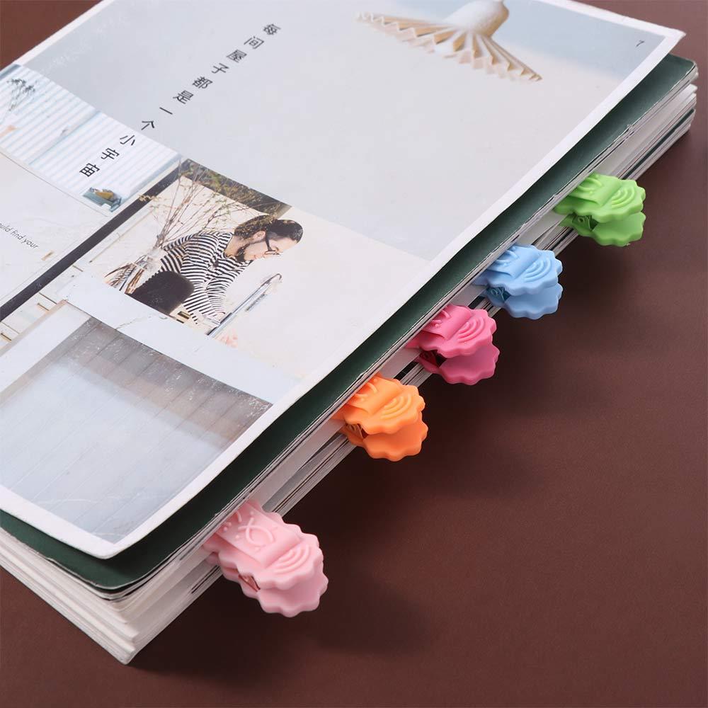 2pcs Silicone Silicone Bookmark Clip Multi-color Book Paginator INS Corner Page Marker  Business