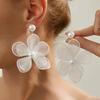 Ingemark Exquisite Elegante Imitation Perlen Netz Blume Hängende Ohrringe Damen Romantisch Minimalistisch Piercing Wed Braut Neuer Schmuck