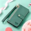 For Xiaomi 15T Case RFID Blocking Zipper Pocket Leather Wallet Phone Cover with Strap