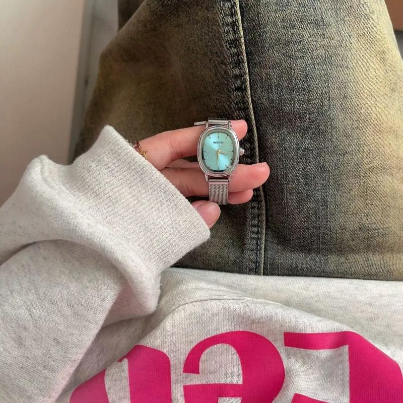 Oval Dial Quartz Wristwatches Stainless Steel Adjustable Strap Luxury Gift Women Watch Dropshipping Relojes Para Mujer Wholesale