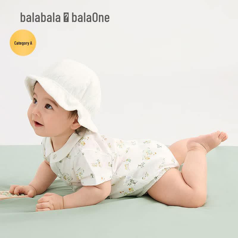 Balabala Newborn Baby 2-Piece Cotton Bodysuit Set