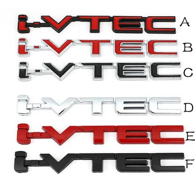 Badges autocollants avec Logo VTEC 3D en métal, autocollants de voiture City cb400 i-vtec vfr800 cb750 Civic Accord Odyssey Spirior CRV SUV