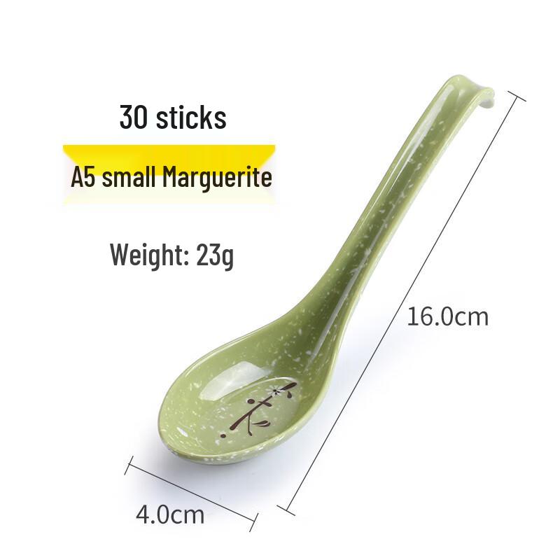 MOLUONA Разноцветные Меламиновые Суповые Ложки с Ромашками