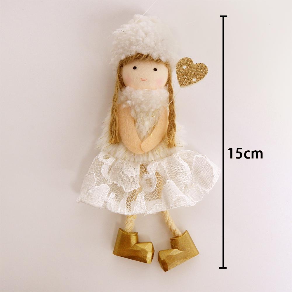 

Рождественская кукла Мягкая игрушка Подвеска Рождественская елка Орнамент Подвеска Рождественское украшение дома Новогодний подарок 3 цвета на выбор Кукла для девочек красный