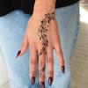Dark Plain Tattoo Sticker High-End Hand Tattoo Sticker