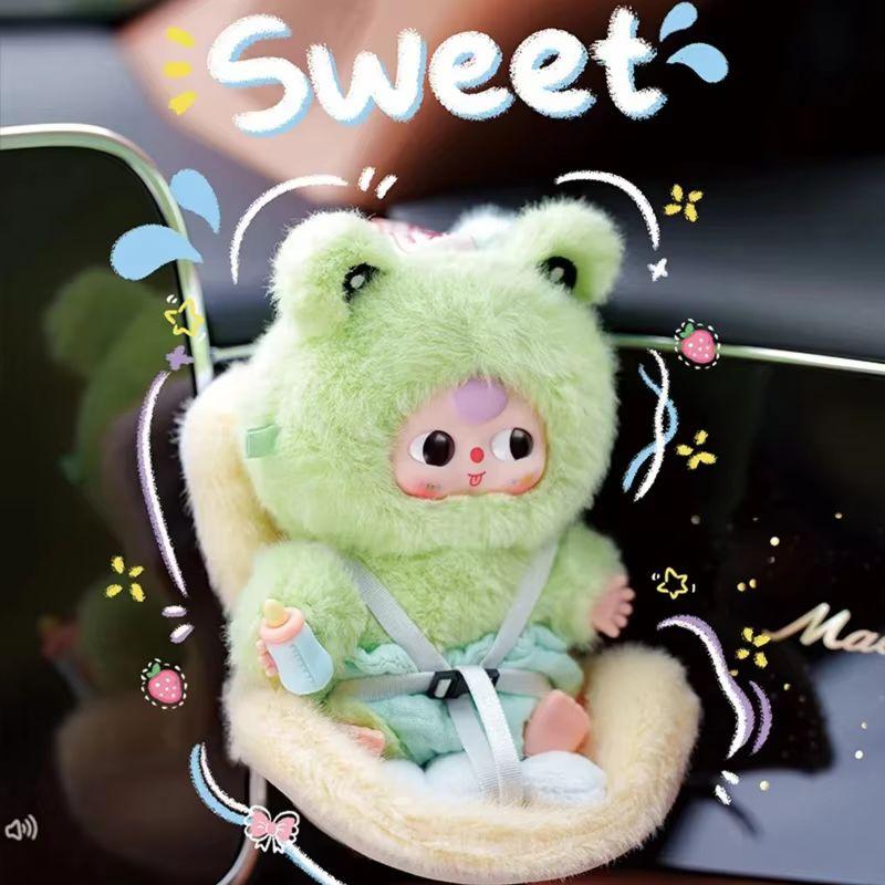 Baby Three Car Baby Series Plush Blind Box Trendy Toy Cute Doll Car Decoration Accessory Desktop Decoration Mystery Friend Gift