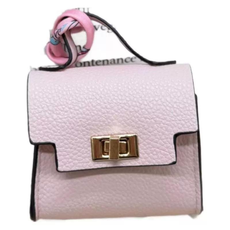 Niche Design Bag, New Lychee Pattern Handbag, High-end Texture Small Square Bag, Versatile Pendant.