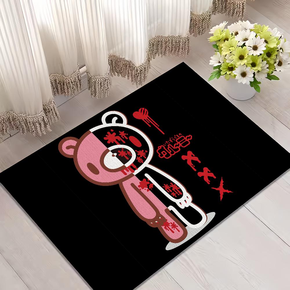 Мультяшный G-Грустный Мишка Дверной коврик Приветствие Вход Балкон Ванная Комната Пол Нескользящий коврик Ковер для спальни Домашнее украшение 50x80cm