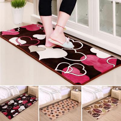 WS Home Decor Bedroom Coral Carpet Kitchen Bathroom Mat Breathable Skid Proof